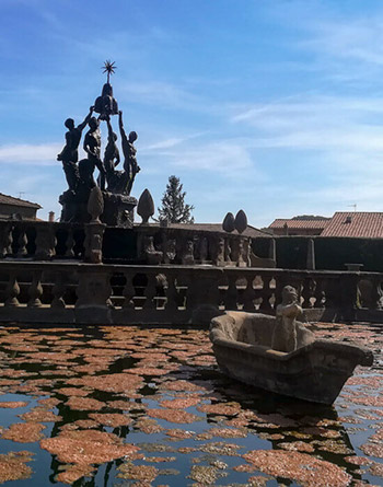 Fontana dei Quattro Mori a Villa Lante