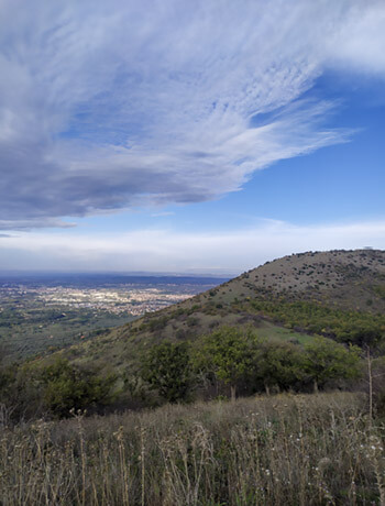 Panorama da monte Arcese