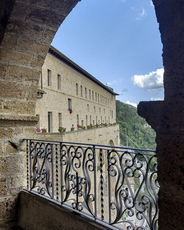 Veduta dal monastero di San Benedetto