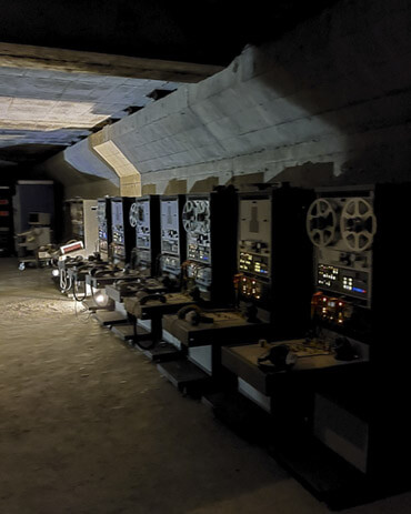 Sala analisi dati bunker Soratte